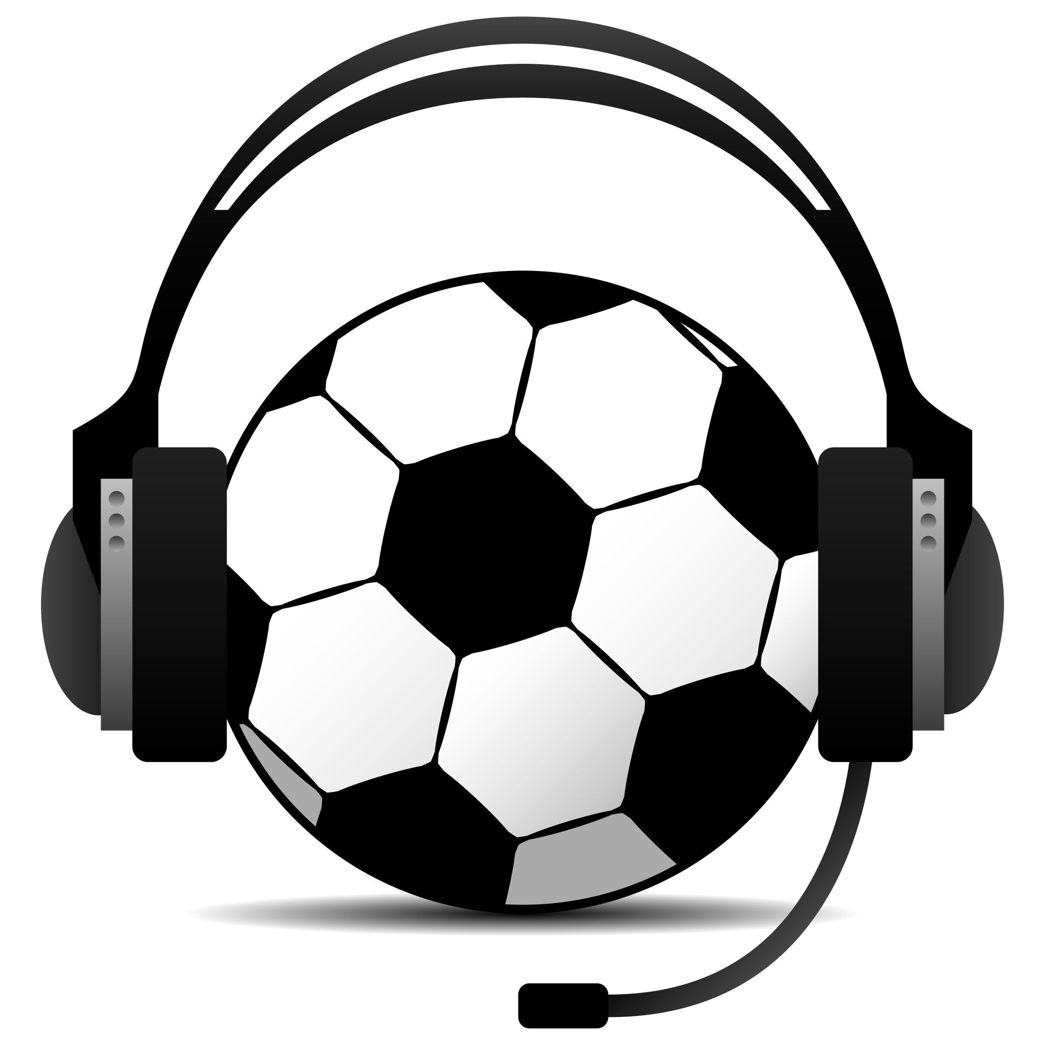 Bola Com Os Fones De Ouvido Para Coisas Do Jogador Da Música E De Futebol,  Foto Longa Foto de Stock - Imagem de cones, conceito: 120997916