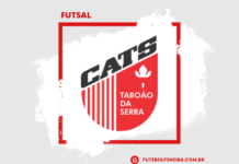 Participem das peneiras de futsal do Cats- Taboão da Serra