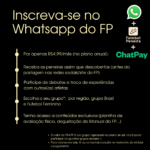 Inscrevam-se no Whatsapp do FP!