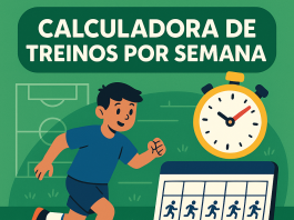 Calculadora de Treinos por Semana Treinos de futebol por semana